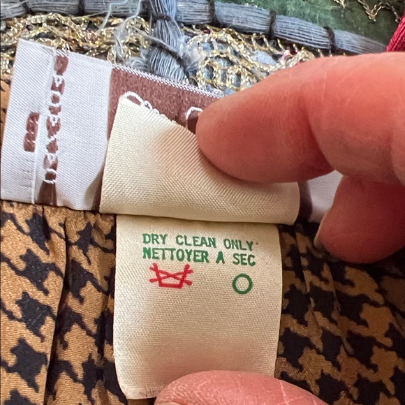 Elegant Brown Checkered Midi Skirt - Picture 6 of 7